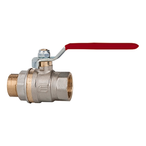 Ball valve standard version red steel lever 103208 - Ball valve (pneumatics)