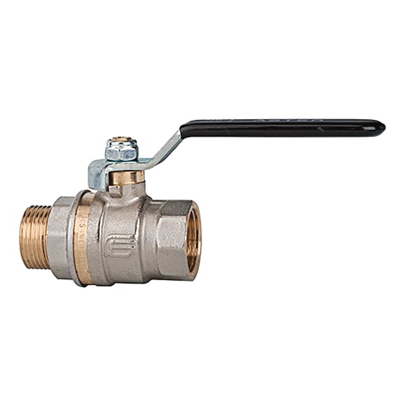 Ball valve standard version black steel lever 103198 - Ball valve (pneumatics)