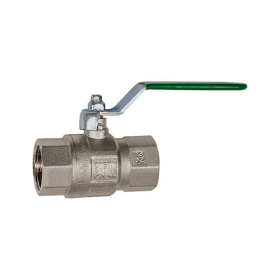 Trinkwasser-Kugelhahn Handhebel Messing verchromt 103406 - Kugelhahn (Pneumatik)