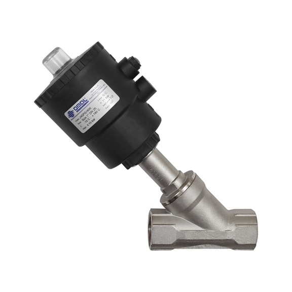 RIEGLER Angle seat valve piston drive without NAMUR interface 133206 - Non-return valve (pneumatics)