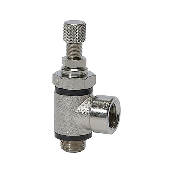 Throttle valve double-sided throttling 106989 - Speed controller (pneumatics)