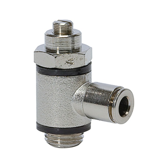 Throttle check valve supply air throttling 106896 - Speed controller with check valve (pneumatics)