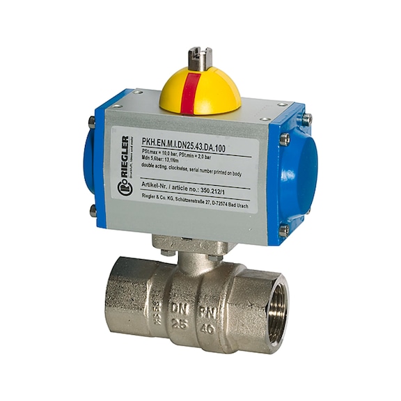 RIEGLER Ball valve (with actuator)