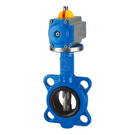 RIEGLER Interflange butterfly valve double-acting pneumatic actuator 103672 - Butterfly valve (with actuator)
