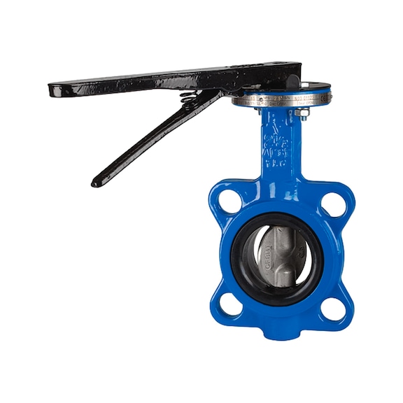 Zwischenflansch-Absperrklappe Handhebel 103681 - Absperrklappe