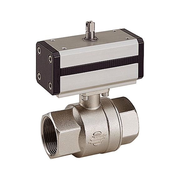 RIEGLER Brass ball valve double-acting pneumatic actuator 103567 - Ball valve (with actuator)