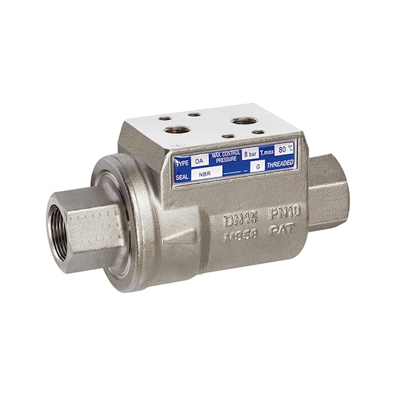 RIEGLER Coaxial valve, pneumatically actuated, single-acting 137363 - Non-return valve (pneumatics)