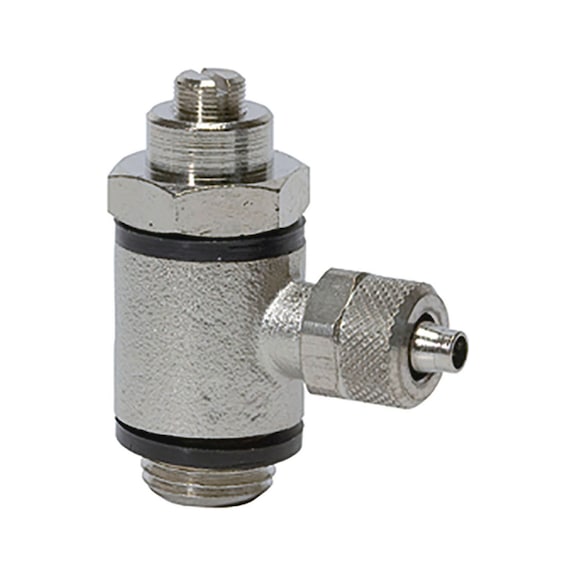 Throttle check valve supply air throttling 106887 - Speed controller with check valve (pneumatics)