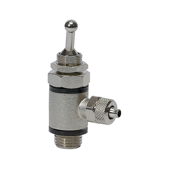 RIEGLER 2/2-way rocker valve on both sides 107015 - Directional control valve (pneumatics, unspecified)