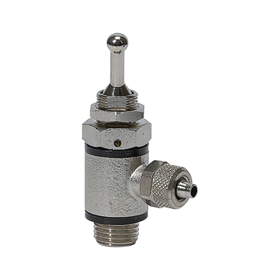 RIEGLER 3/2-way rocker valve Hose side Quick-connect fitting G 1/4 107028 - Directional control valve (pneumatics, unspecified)