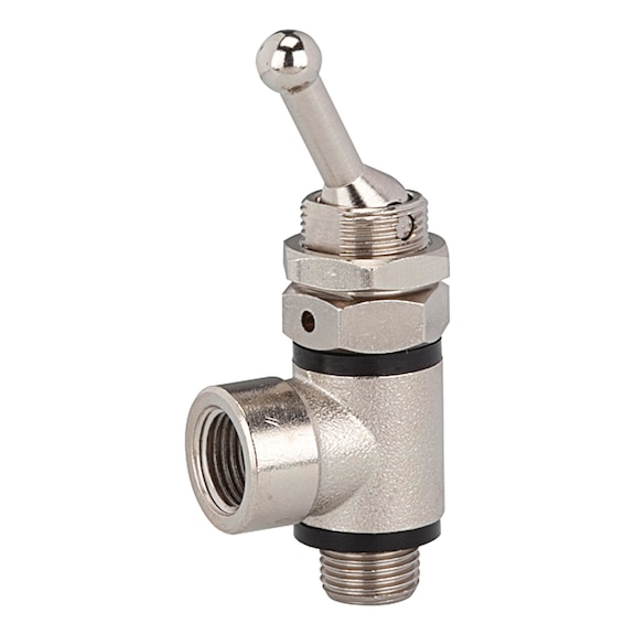 RIEGLER 3/2-way rocker valve hose side threaded connection G 1/8 107023 - Directional control valve (pneumatics, unspecified)
