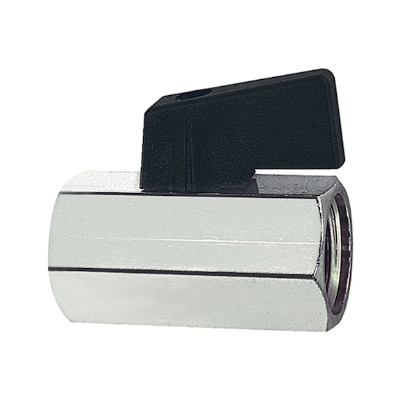 Mini ball valve smooth surface rotary handle 103340 - Mini ball valve (pneumatics)