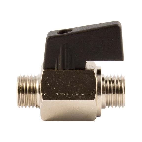 Mini ball valve smooth surface rotary handle 143658 - Mini ball valve (pneumatics)