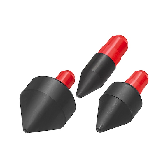Rubber nozzle set (diameter 14/25/35 mm) 114413 - Compressed air tool (accessories, unspecified)