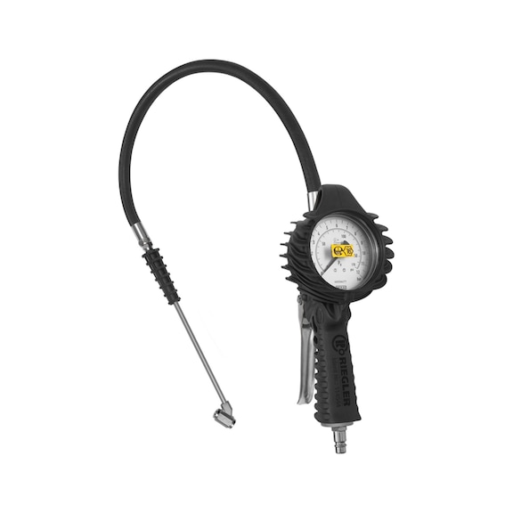 Standard hand-held tyre inflator with petrol station plug 136786 - Pressure gauge (hand-held)