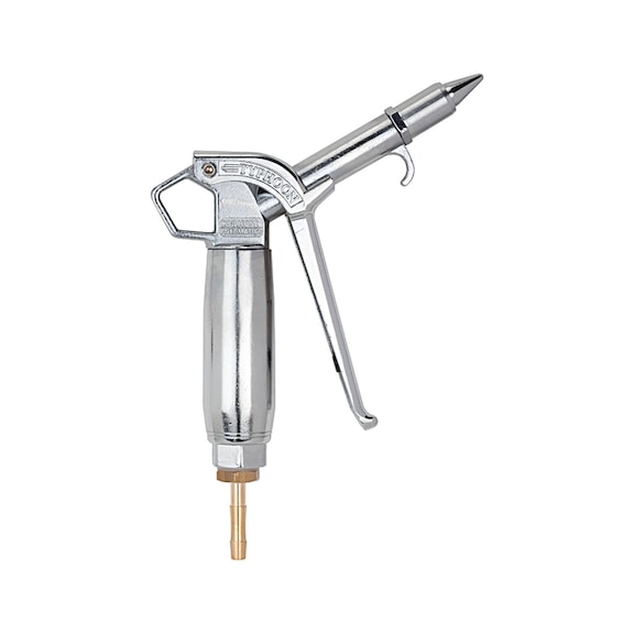 High-performance blowgun Typhoon pro aluminium chrome-plated 114464 - Compressed air blasting gun