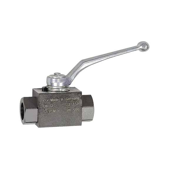 Ball valve, high-pressure version, G internal thread, steel 103517 - Ball valve (hydraulics)