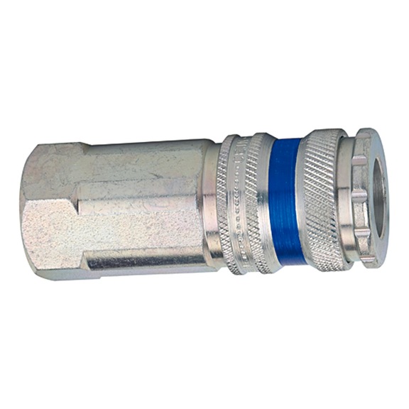 Schnellverschlusskupplung Nennweite 10 Stahl/Messing verzinkt 107467 - Steckkupplung (Schlauch)