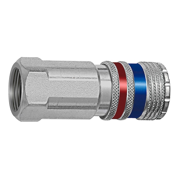 Safety coupling Nominal diameter 7.6 Steel/galvanised brass 107593 - Multi connectors (pneumatics)