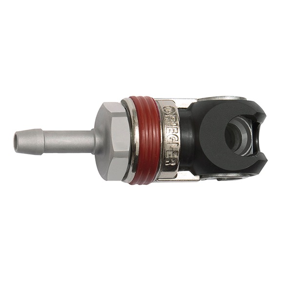 Swivel safety coupling Nominal diameter 6 ISO 6150 C Steel 141634 - Multi connectors (pneumatics)