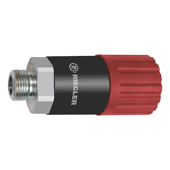 Dreh-Sicherheitskupplung Nennweite 8 ISO 6150 C Stahl 141760 - Kupplung (Pneumatik)