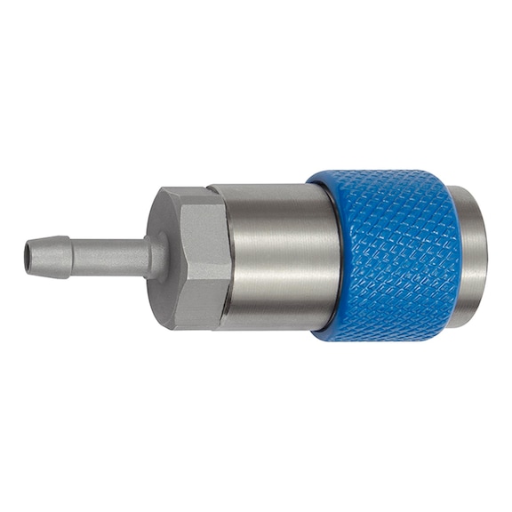 Unmistakable rotary safety coupling Nominal width 6 ISO 6150 C Steel 141890 - Multi connectors (pneumatics)