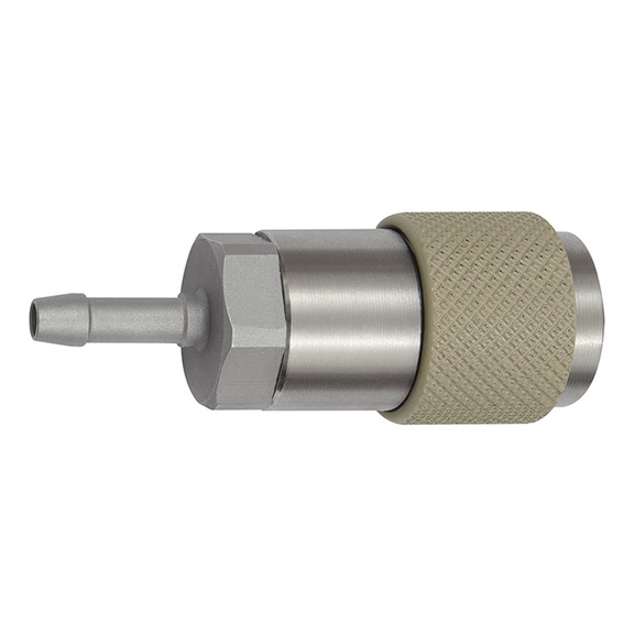 Unmistakable rotary safety coupling Nominal width 6 ISO 6150 C Steel 141878 - Multi connectors (pneumatics)