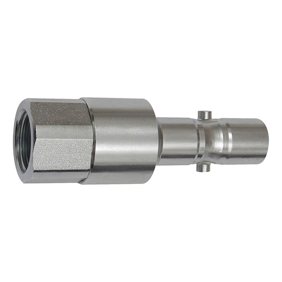 Nippel mit Rückschlagventil für Dreh-Sicherheitskupplungen Nennweite 11 141807 - Schlaucharmatur mit Verschraubung