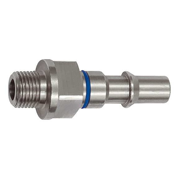 Distinguishing nipple nominal width 6 ISO 6150 C stainless steel two-stage 141893 - Hose fitting (screwed joint )