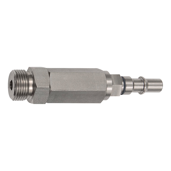 Non-interchangeable nipple nominal diameter 6 ISO 6150 C non-return valve 141901 - Hose fitting (screwed joint )