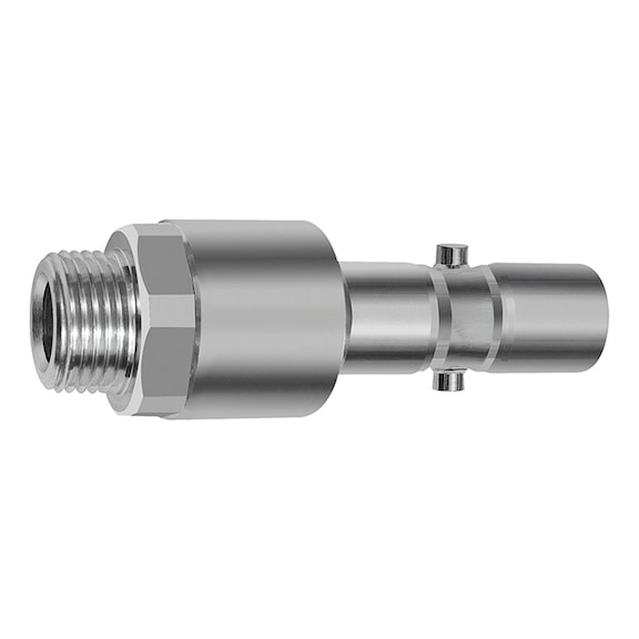 Nipple with non-return valve for rotary safety couplings Nominal diameter 11 141808 - Hose fitting (screwed joint )