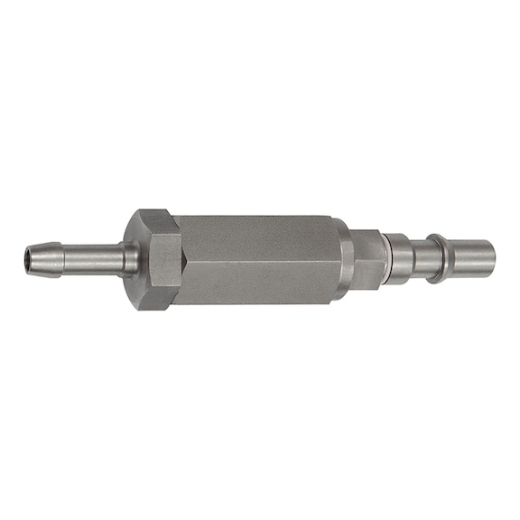 Non-interchangeable plug-in nozzle Nominal diameter 6 ISO 6150 C Check valve 141916 - Hose nozzle (threaded joint)