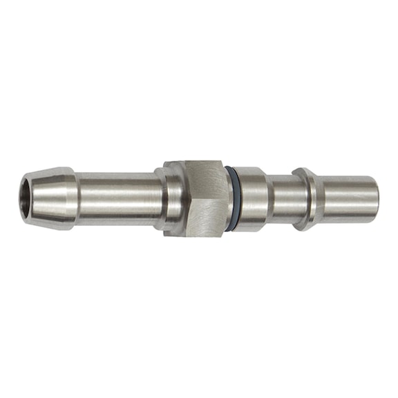 Distinctive push-in fitting nominal diameter 6 ISO 6150 C stainless steel 141883 - Hose nozzle (threaded joint)