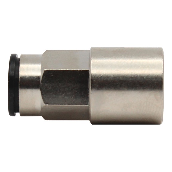 Straight screw-on fitting value line nickel-plated brass 115930 - Push-in fitting (pneumatics)