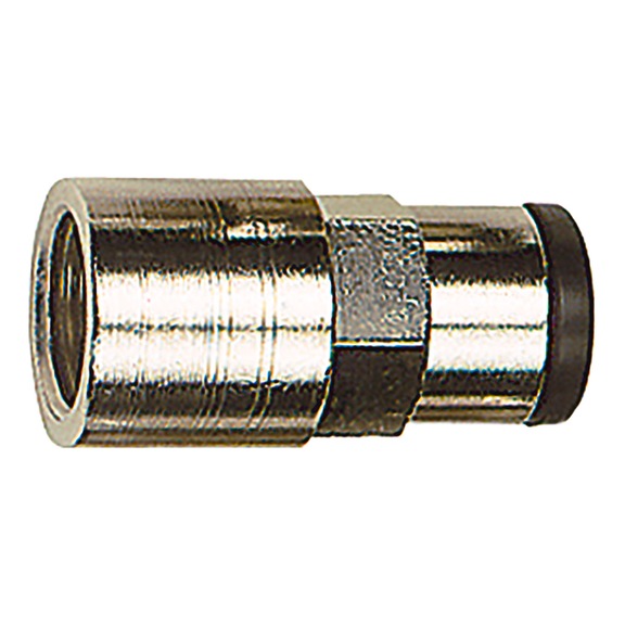 Straight plug-in fitting click-clock nickel-plated brass 108573 - Straight push-in fitting (pneumatic)