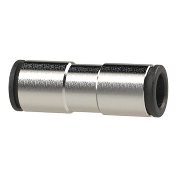 Straight connector value line nickel-plated brass 115936 - Push-in fitting (pneumatics)