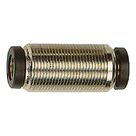 Straight plug connection click-clock nickel-plated brass 108725 - Push-in fitting (pneumatics)
