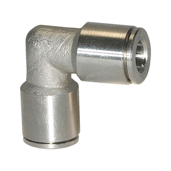 L-connector stainless steel 1.4404 110433 - Push-in L-fitting, push-in L-connection (pneumatics)
