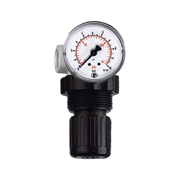 Standard mini pressure regulator with pressure gauge 100763 - Pressure regulator with pressure gauge