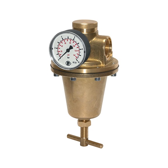 Pressure regulator for water with pressure gauge 101312 - Pressure regulator for water