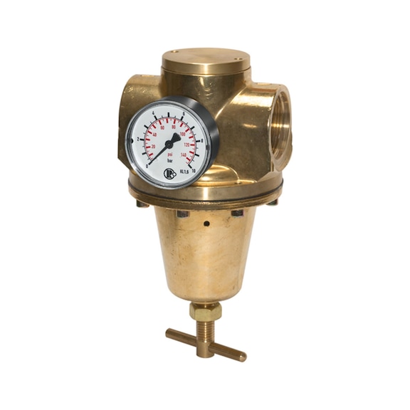 Pressure regulator for water with pressure gauge 101314 - Pressure regulator for water