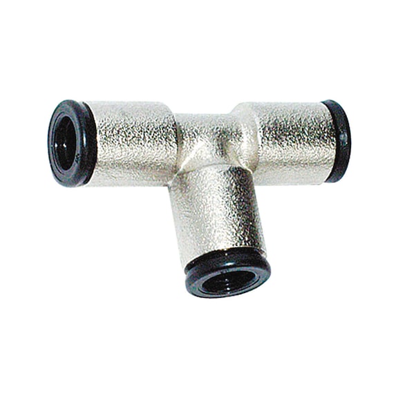 T-connector value line nickel-plated brass 115943 - Push-in fitting (pneumatics)