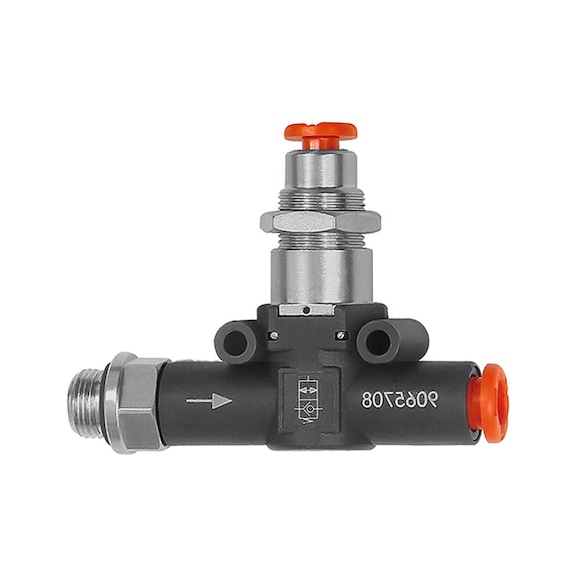 Pneumatically unlockable check valve 106825 - Check valve (pneumatics)