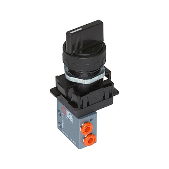 METAL WORK 3/2-way mini valve manual rotary knob 106401 - 3/2 Directional control valve (pneumatics, unspecified)