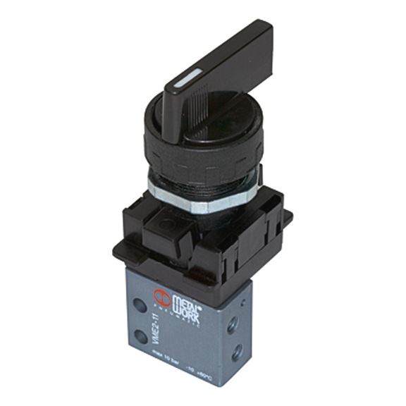 METAL WORK 3/2-way mini valve manual rotary lever 106407 - 3/2 Directional control valve (pneumatics, unspecified)