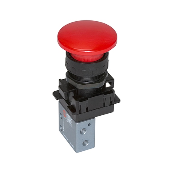 METAL WORK 3/2-way mini valve manual mushroom button 106413 - 3/2 Directional control valve (pneumatics, unspecified)