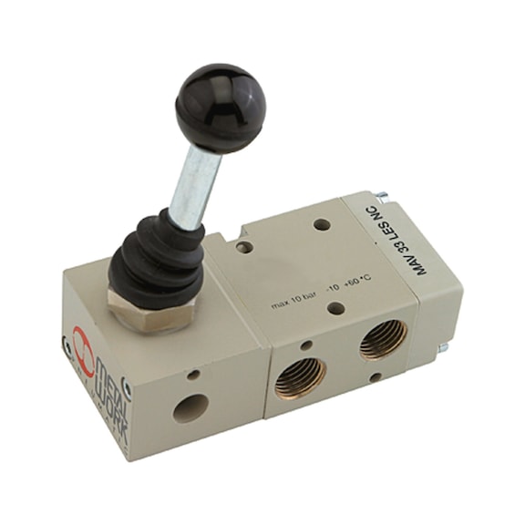 METAL WORK 3/2-way valve manual 90-degree lever 106463 - 3/2 Directional control valve (pneumatics, unspecified)