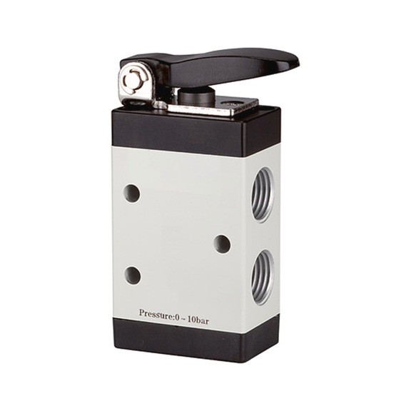 RIEGLER 3/2-way valve manually operated short lever 115987 - Directional control valve (pneumatics, unspecified)