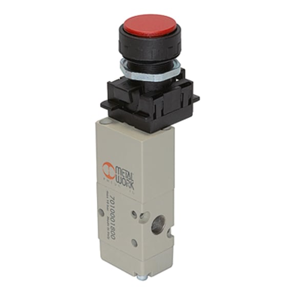 METAL WORK 3/2-way valve manual aluminium 106417 - 3/2 Directional control valve (pneumatics, unspecified)