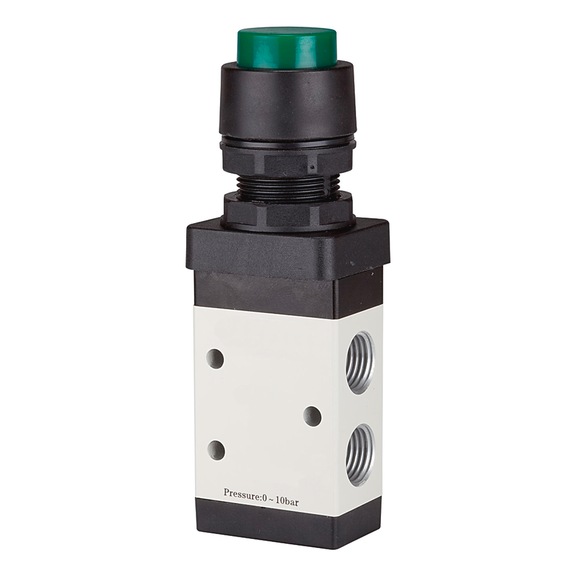 RIEGLER 3/2-way valve manual push button 115999 - Directional control valve (pneumatics, unspecified)